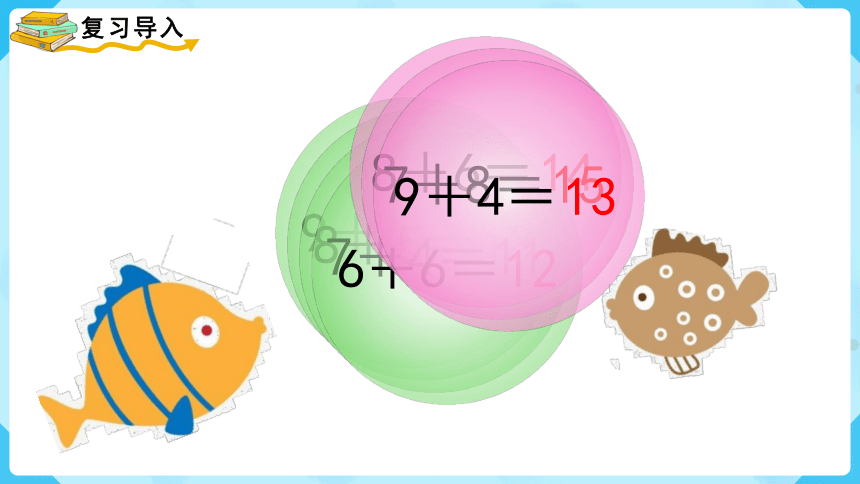 【最新教材插图】人教版数学一上 8.4《5、4、3、2加几》课件(共15张PPT)