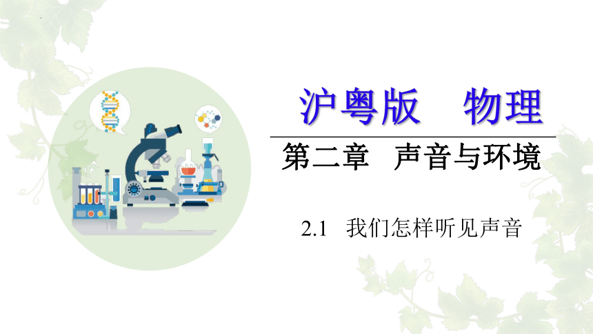 2.1我们怎样听见声音课件(共22张PPT)2023-2024学年沪粤版物理八年级上册