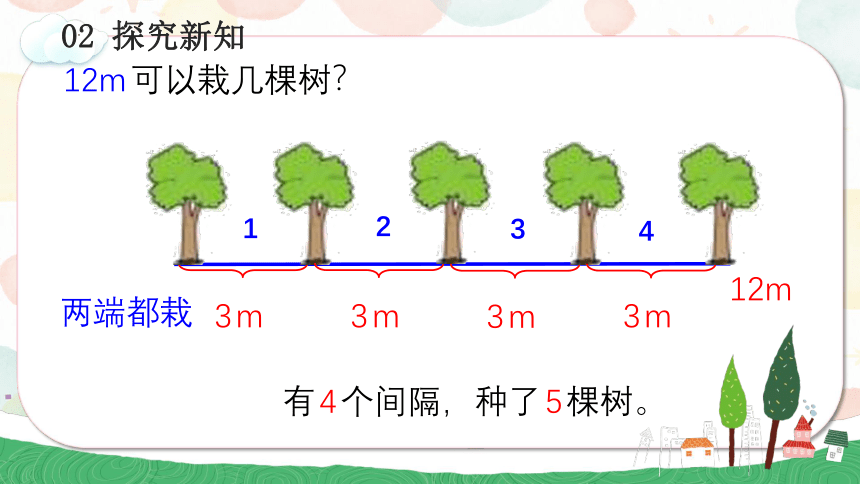 7.2 植树问题（2）教学课件(共23张PPT)五年级数学上册人教版