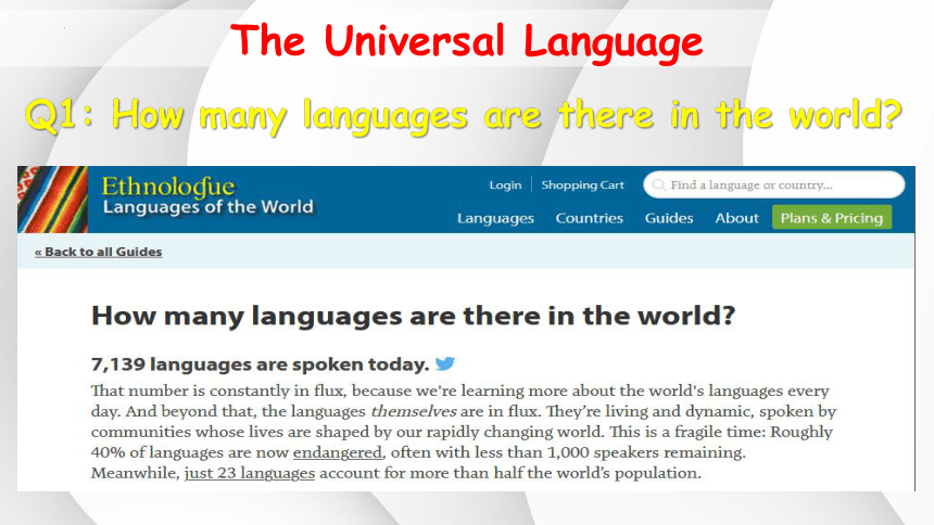 牛津译林版（2019）选择性必修 第一册Unit 2 The Universal Language  Welcome to the unit & Reading课件(共41张PPT)