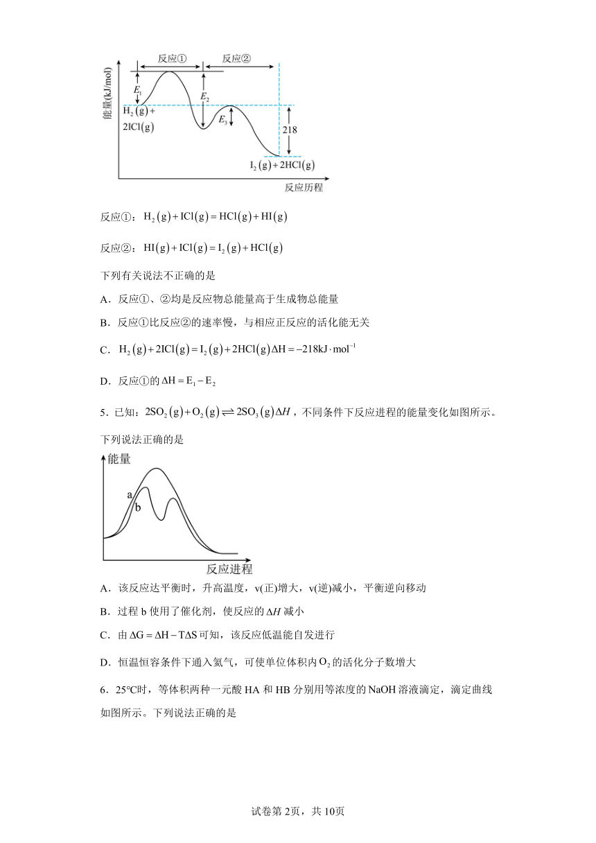 湖南省长沙市长沙县2023-2024学年高二上学期期中考试化学试卷（含解析）