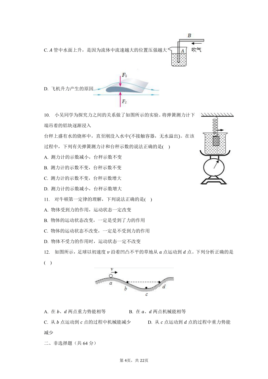 2023-2024学年湖南省长沙市开福区青竹湖湘一外国语学校九年级（上）入学物理试卷（含解析）