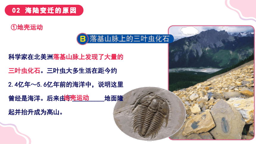 3.2 海陆变迁（课件）-2023-2024学年七年级地理上册同步精品课堂（晋教版）(共58张PPT)