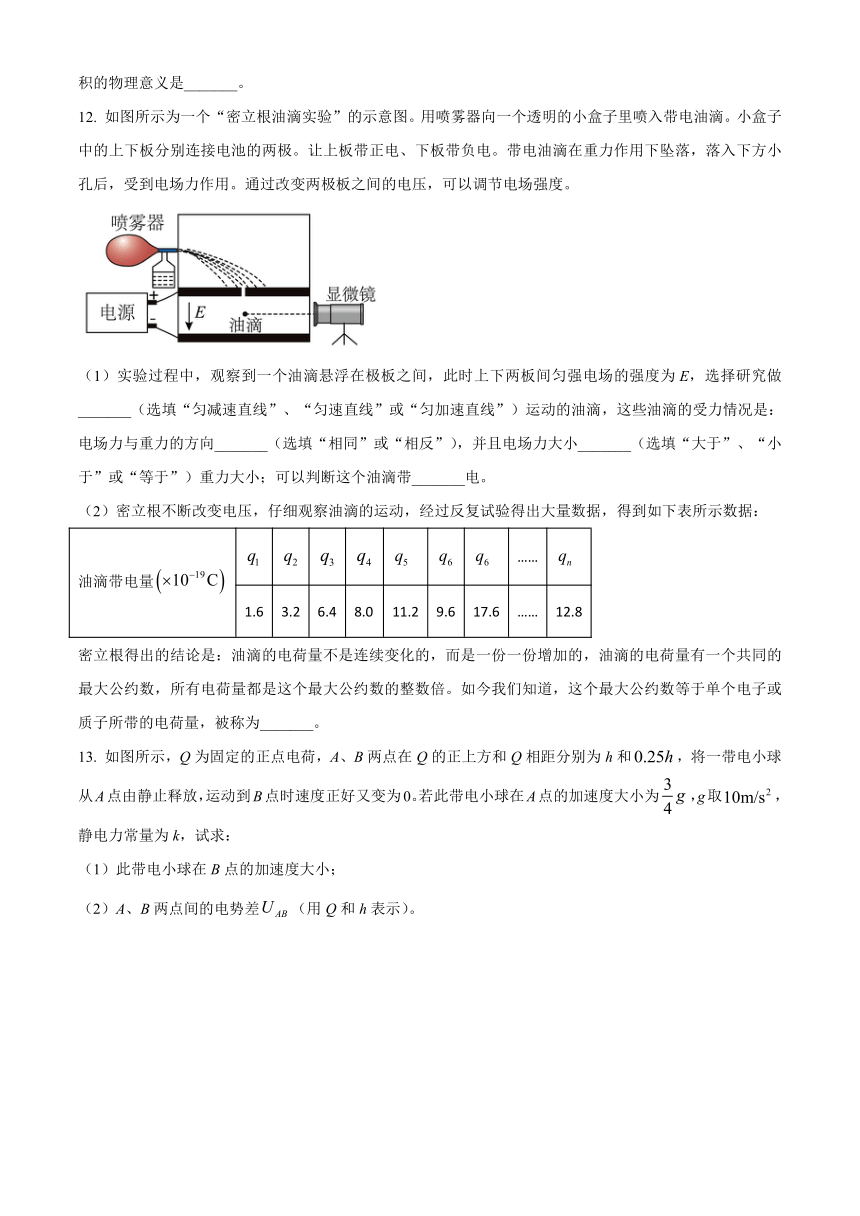 河北省尚义县2023-2024学年高二上学期9月月考物理试题（原卷版+解析版）