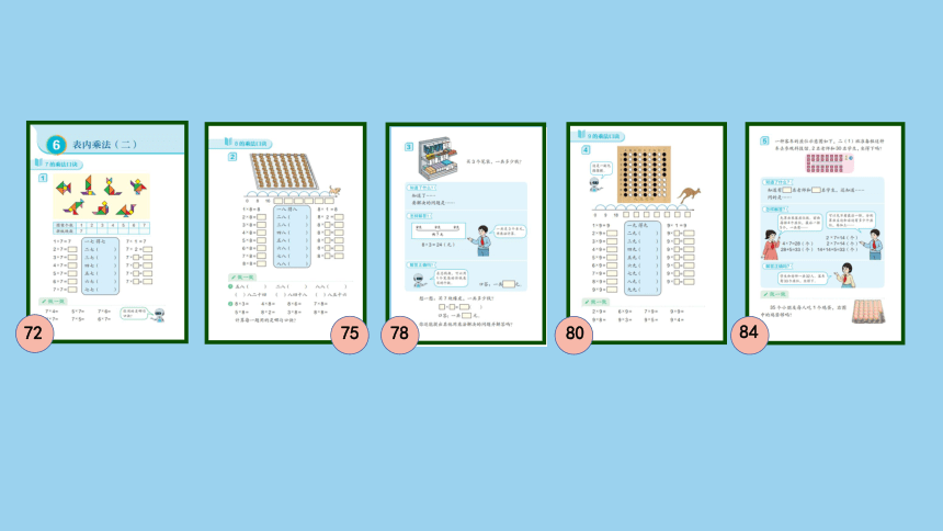 （2023秋新插图）人教版二年级数学上册 6 表内乘法（二）整理和复习（第2课时）（课件）