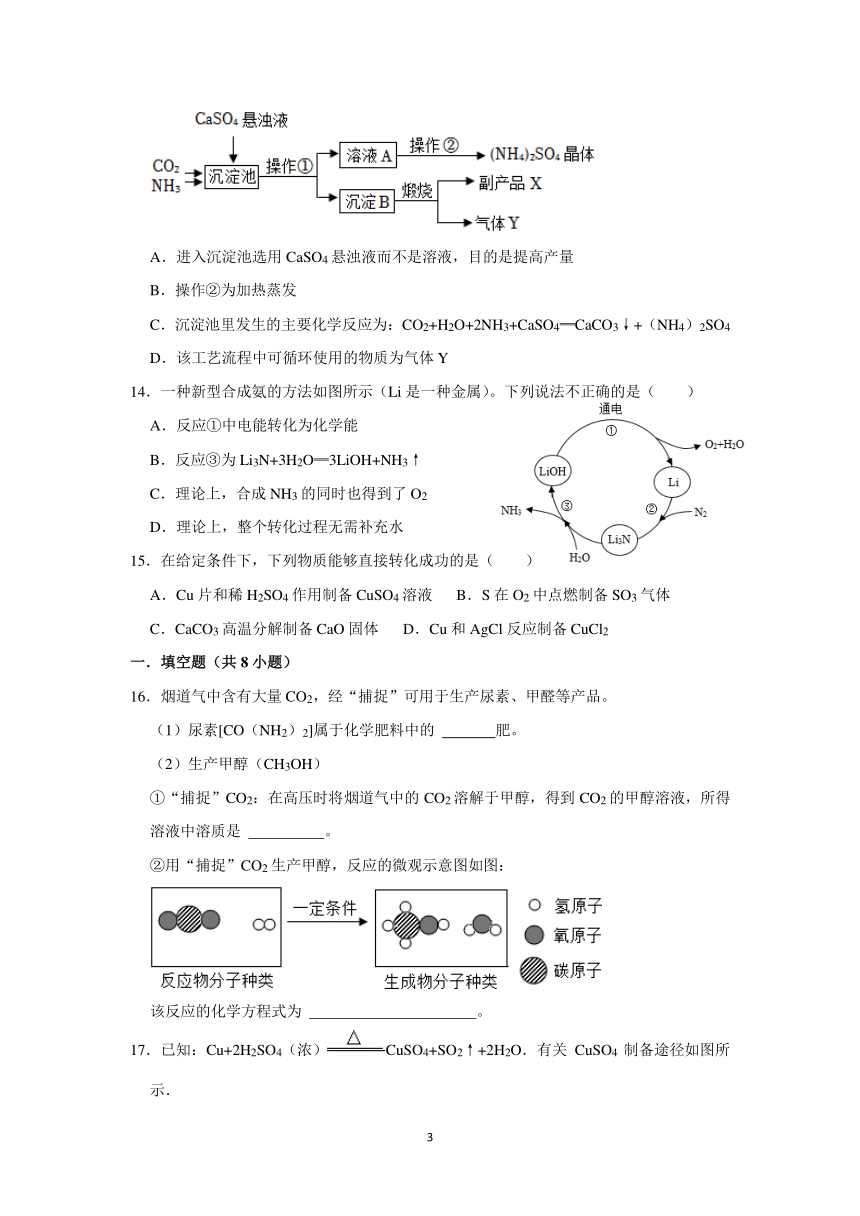 “精品作业”2.5.1 物质的转化（基础版，含答案）