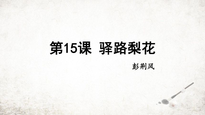 15 驿路梨花 课件(共23张PPT) 2023-2024学年初中语文部编版七年级下册