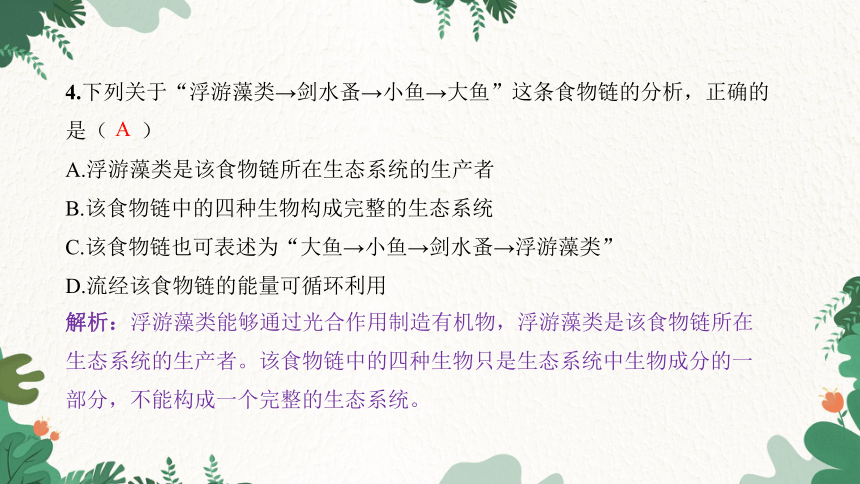 期末过关检测卷习题课件(共41张PPT)人教版生物七年级上册