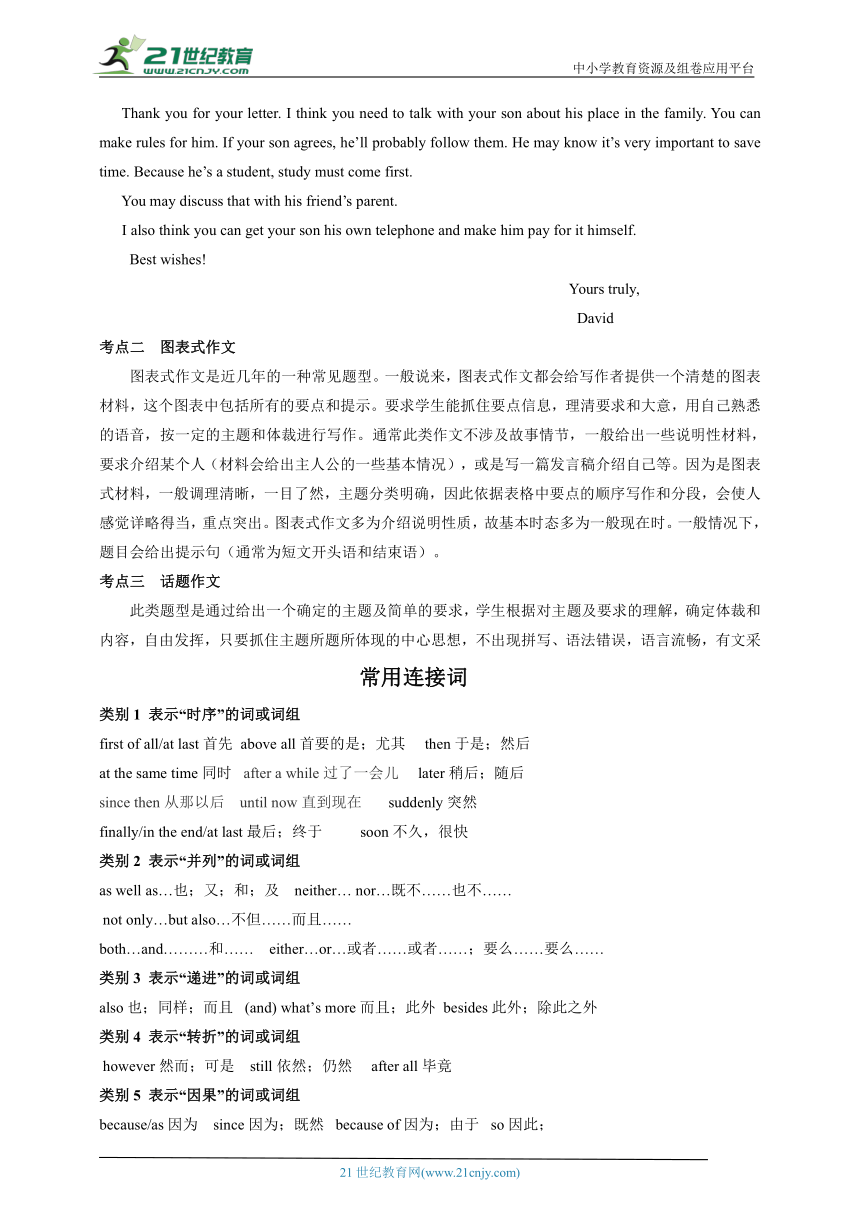 【寒假学案】2024年人教版初二英语寒假教材b第十四讲 写作技巧 专题训练-(含答案)