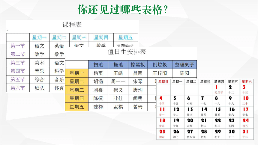 第9课设计并插入表格 课件(共16张PPT) 滇人版三年级第二册信息技术