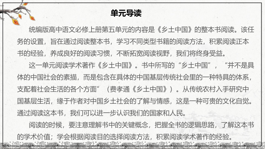 统编版高中语文必修上册第五单元《乡土中国》课件（179张PPT）