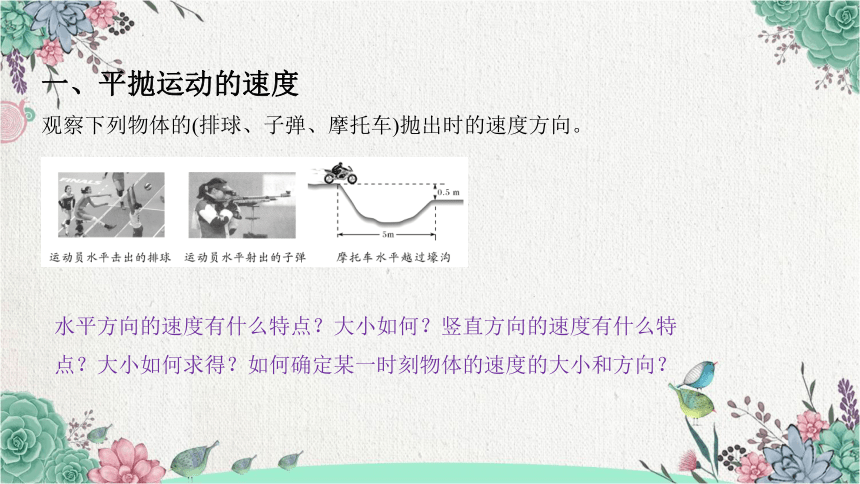 5.4抛体运动的规律课件（17张PPT）高一下学期物理人教版（2019）必修第二册