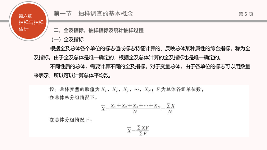 06第六章   抽样与抽样估计 课件(共118张PPT)- 《现代统计学》同步教学（西工大版）