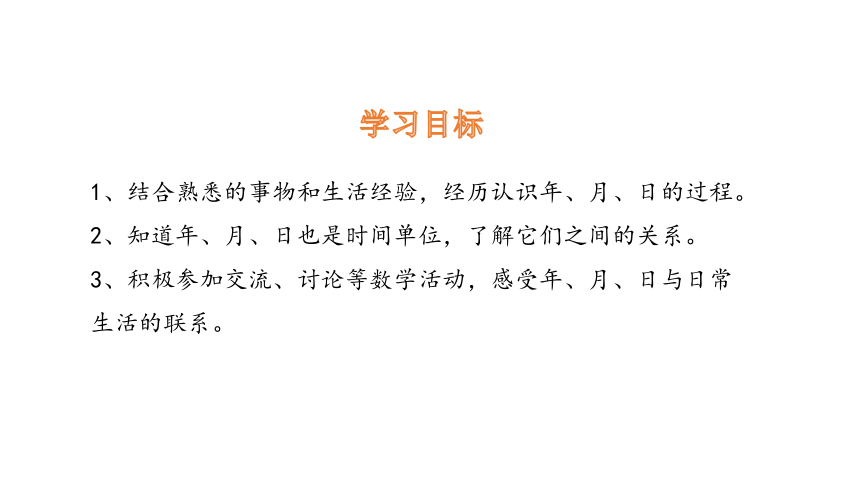 小学数学冀教版三下1.4    年、月、日课件（18张PPT)