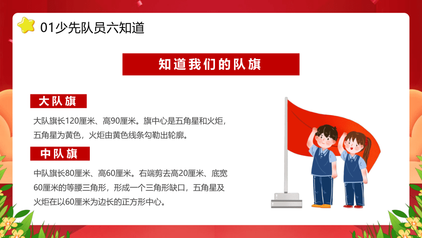 2023少先队员六知六会一做----红领巾心向党★队旗伴我成长(共30张PPT)