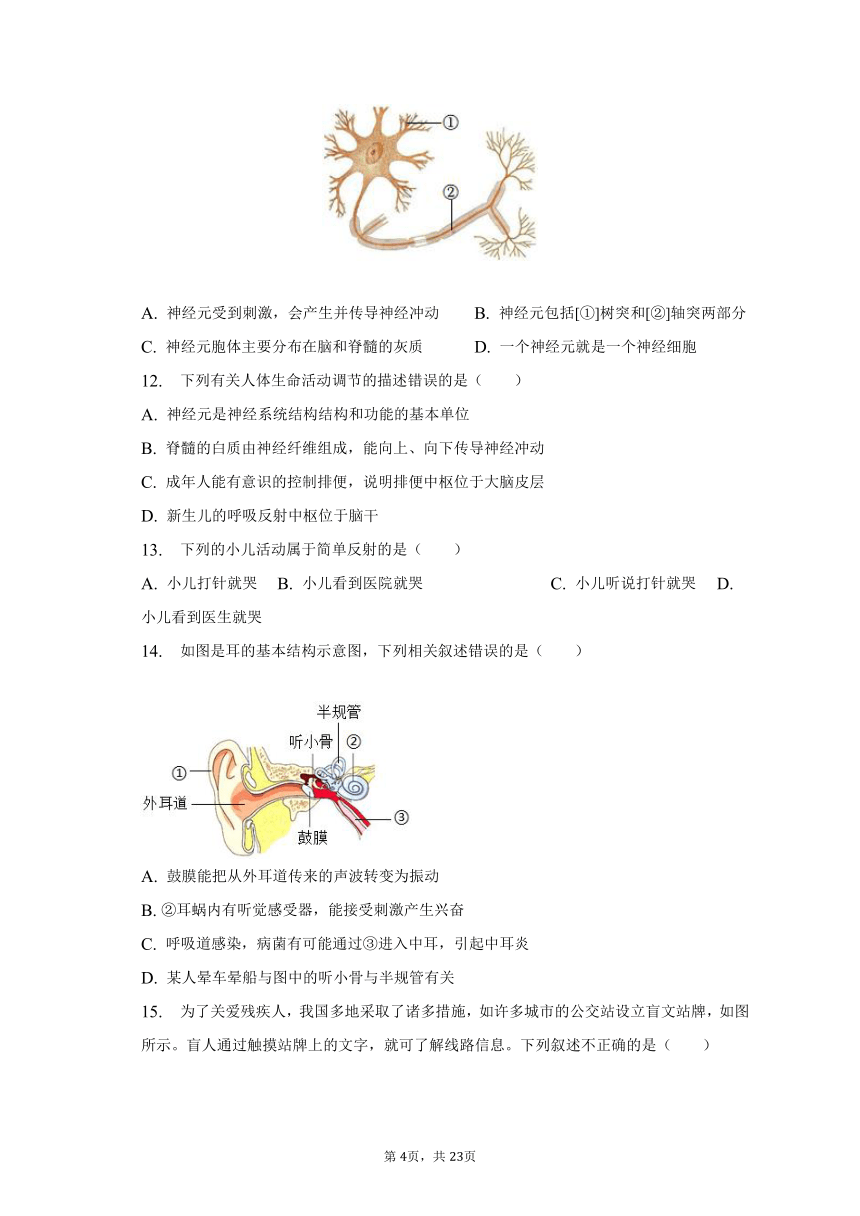 2022-2023学年山东省菏泽市定陶区七年级（下）期末生物试卷（含解析）