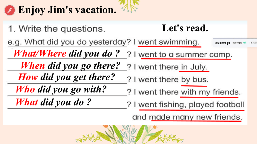 Unit 7 Vacation Lesson 4 课件（希沃版+图片版PPT)