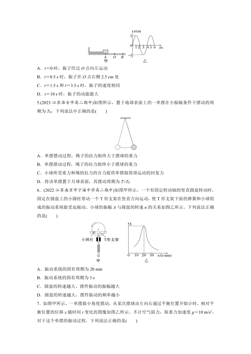 第二章　机械振动   章末检测试卷(二)（原卷版+解析版）