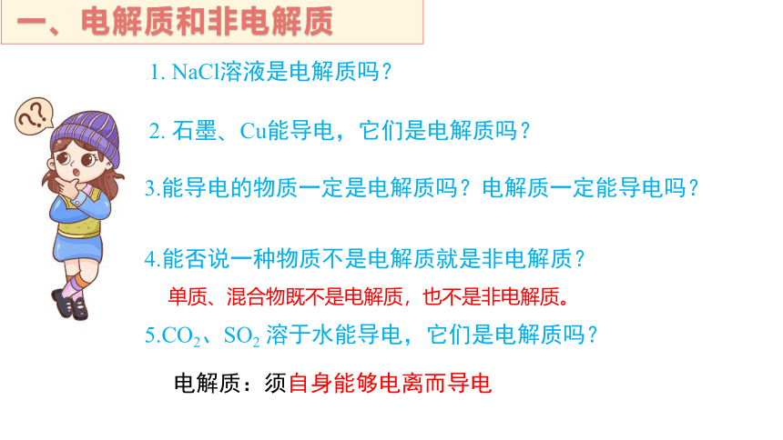 1.2.1电解质的电离课件(共30张PPT)2023-2024学年高一上学期化学人教版（2019）必修第一册