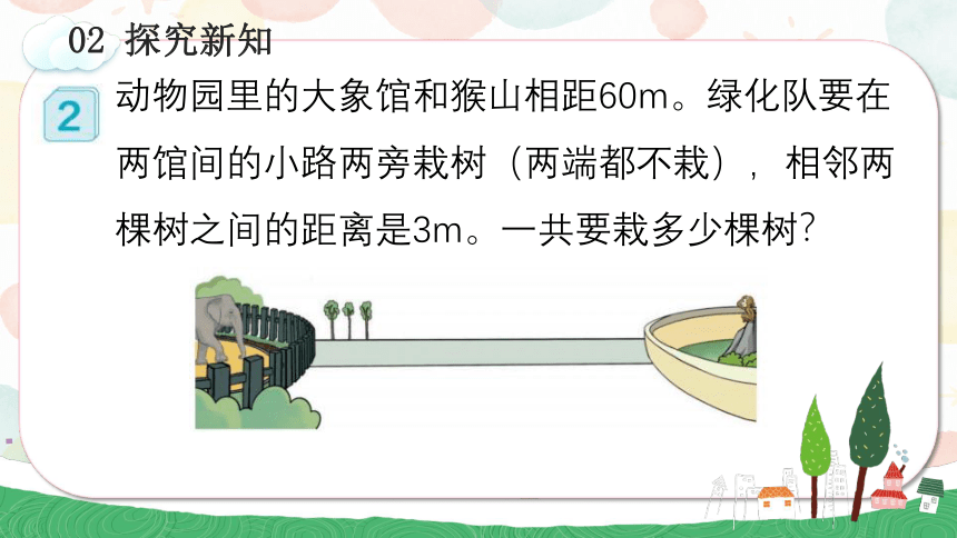 7.2 植树问题（2）教学课件(共23张PPT)五年级数学上册人教版