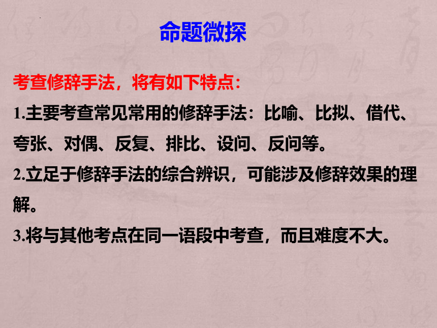 2024届高考语文复习：修辞手法 课件(共53张PPT)