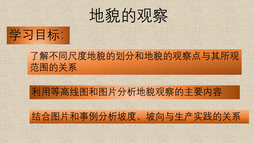 高中地理人教版（2019）必修一4.2地貌的观察 课件（共23张ppt）