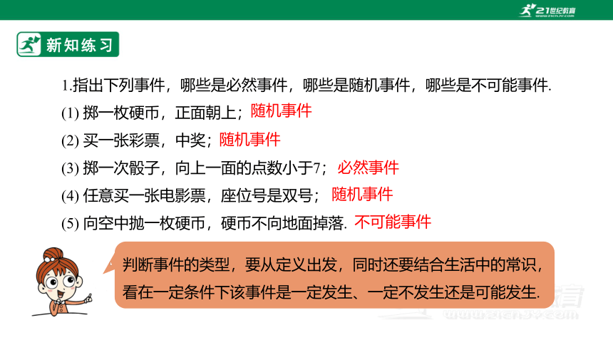 25.1.1 随机事件  课件（共30张PPT）