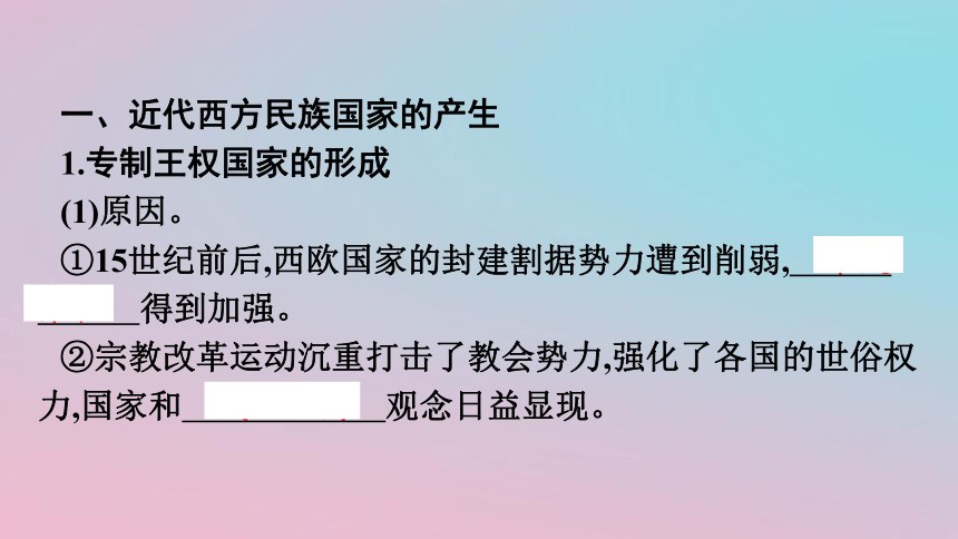 第12课近代西方民族国家与国际法的发展课件 (共53张PPT) 2023-2024学年高中历史统编版2019选择性必修1 国家制度与社会治理