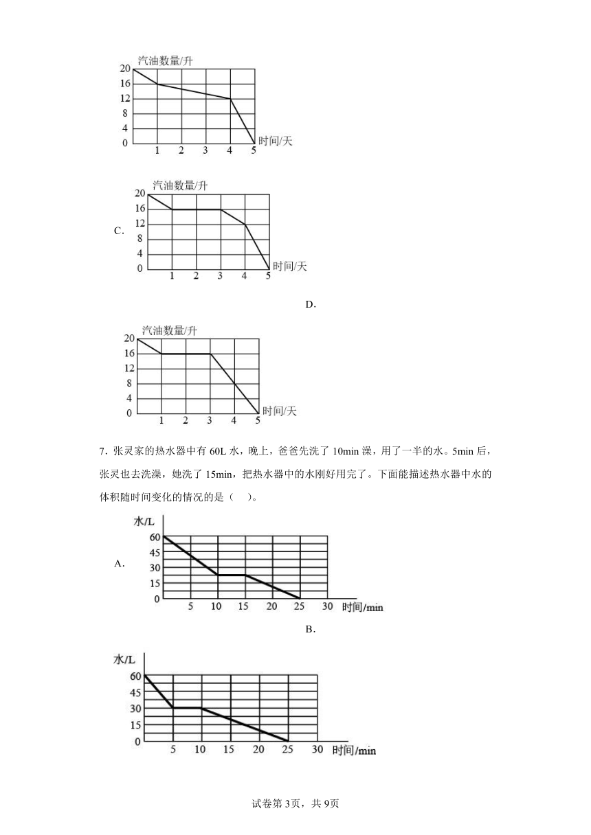 5.4身高的变化课堂巩固练-北师大版数学六年级上册（含答案）