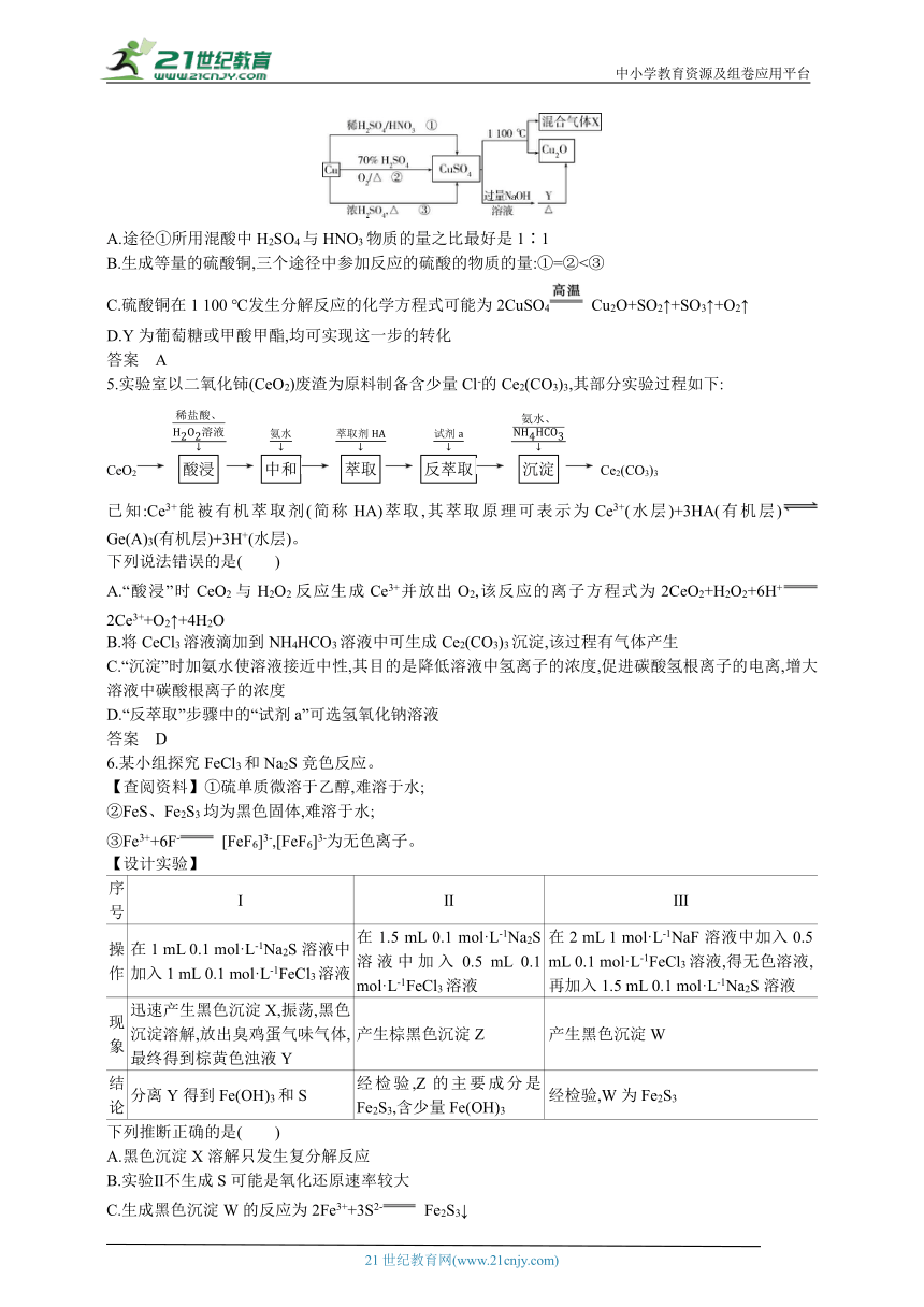 2024新高考化学高考专题复习--专题五金属及其化合物(含答案)