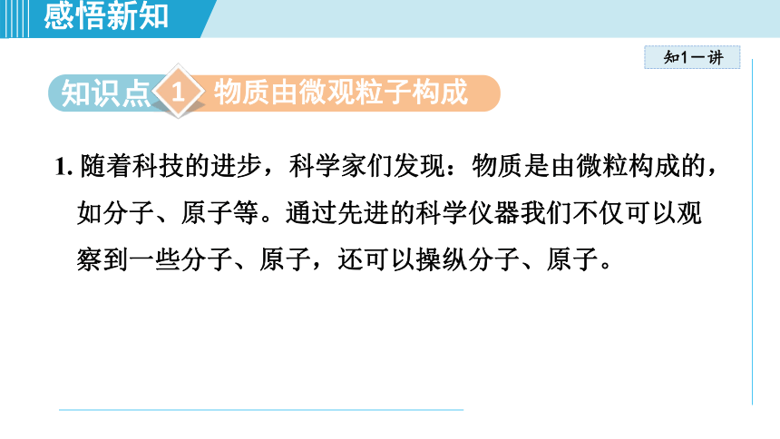 化学人教版九上知识点拨课件：3.1 分子和原子(共22张PPT)