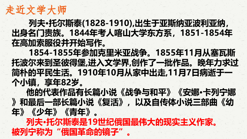 高中语文统编版选择性必修上册9.《复活（节选）》课件（共42张ppt）