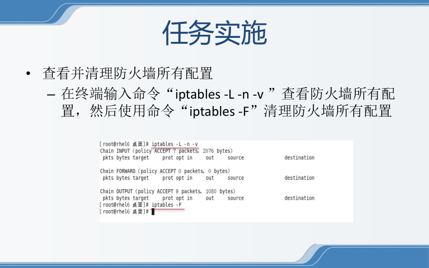 中职《Linux操作系统安全配置》（电工版·2020）：2-5-1 架设Linux单机防火墙 课件(共11张PPT)