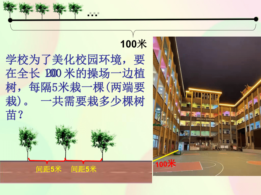 人教版五年级上册数学植树问题（课件）（共12张PPT)