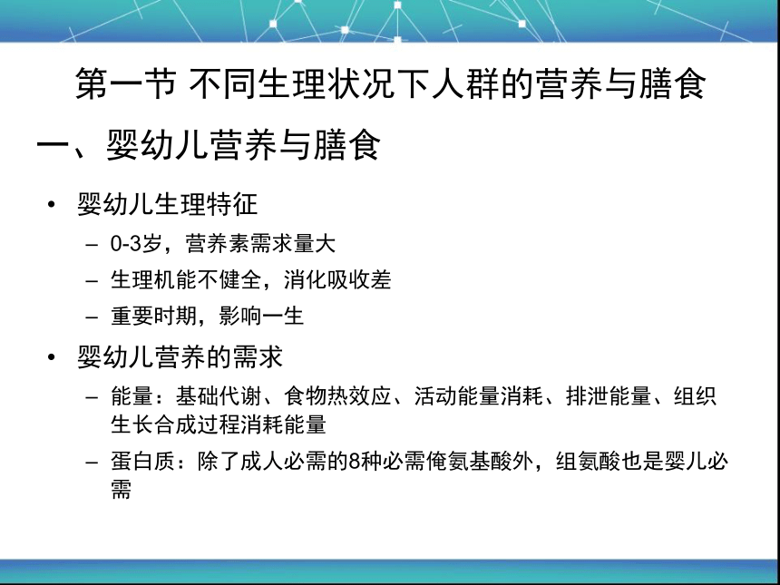 4 不同人群的营养 课件(共19张PPT)- 《食品营养与卫生学》同步教学（轻工业版）