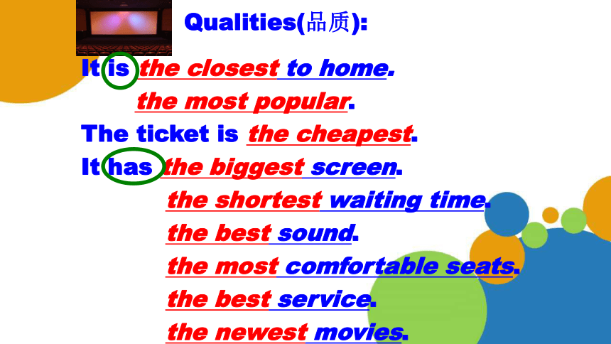 Unit 4 What's the best movie theater? SectionB 1a-1e课件(共23张PPT)