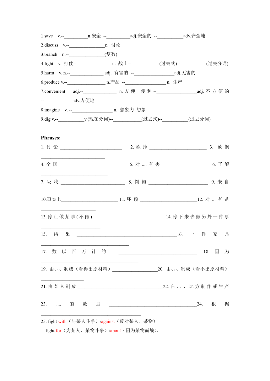 Units3-4培优梳理 2023-2024学年牛津深圳版英语七年级下册暑假复习（含答案）