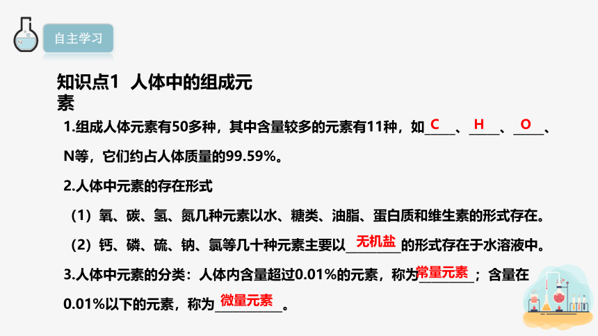 12.2 化学元素与人体健康 课件 (共14张PPT)2023-2024学年人教版化学九年级下册