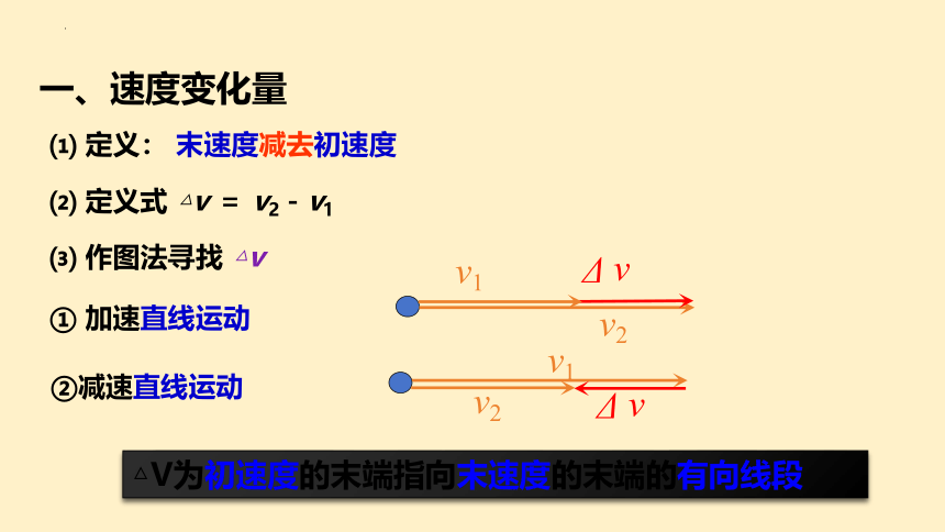 1.4 速度变化快慢的描述-加速度 课件(共18张PPT)-2023-2024学年高一上学期物理人教版（2019）必修第一册