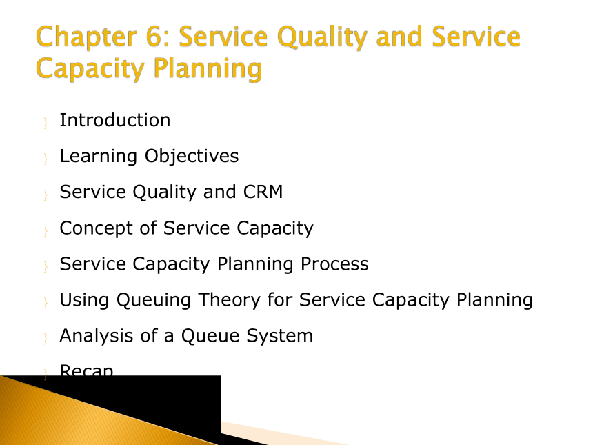 6Service Quality and Service Capacity Planning 课件(共16张PPT)- 《客户关系管理（英文版）》同步教学（人民大学版）