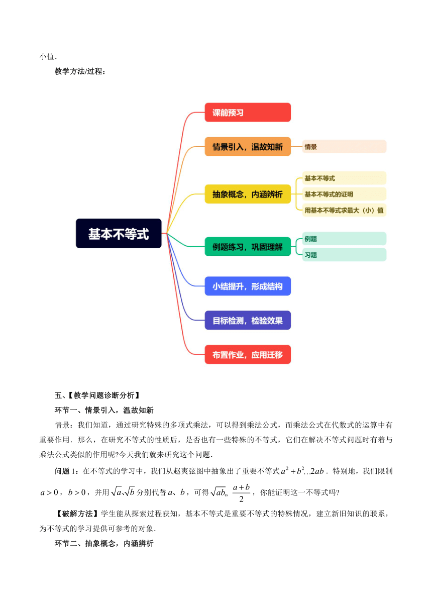 2.2 基本不等式 教案2023-2024学年高中数学人教A版2019必修第一册