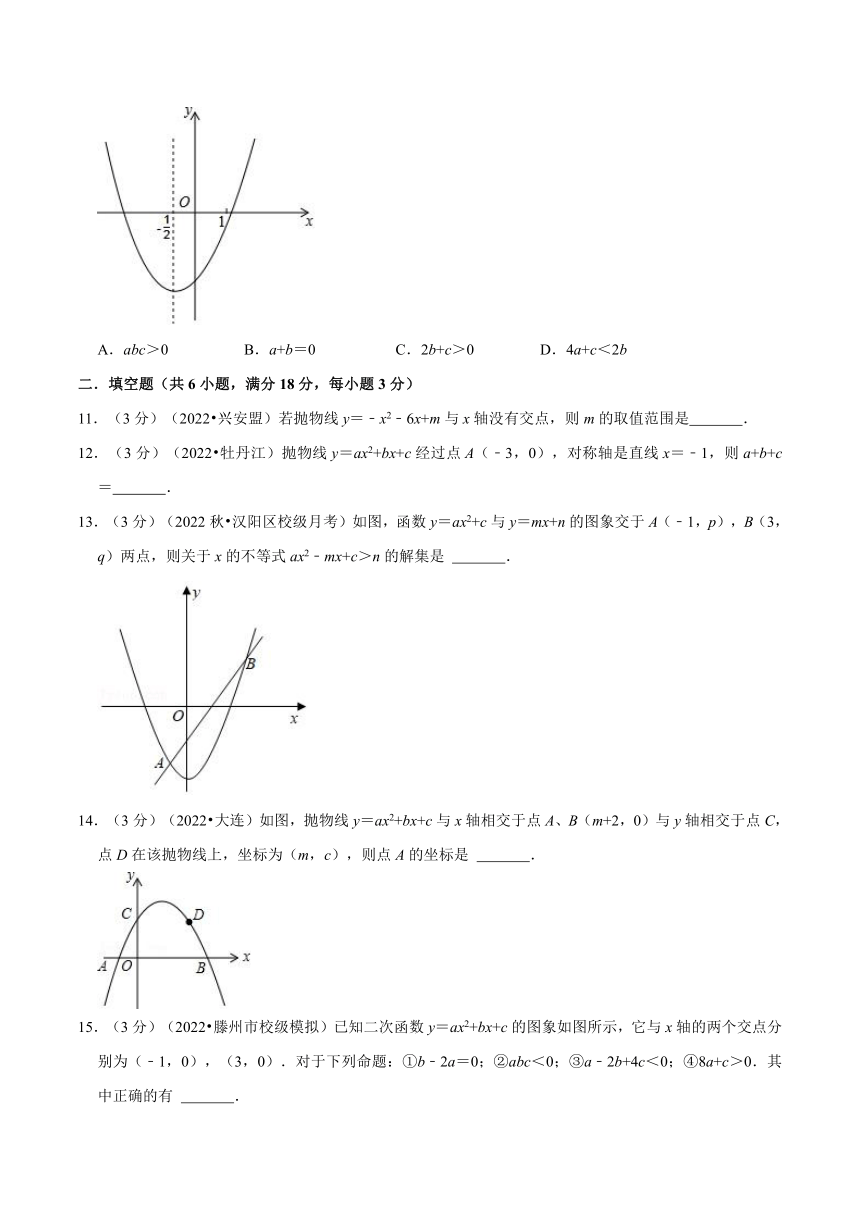 第1章《二次函数》章末测试卷（含解析）