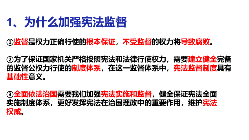 【核心素养目标】2.2加强宪法监督 课件（共31张PPT+内嵌视频）