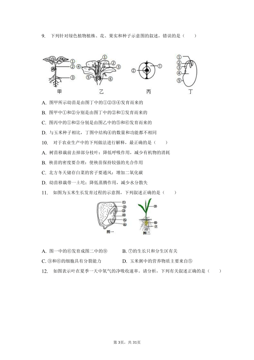 2022-2023学年山东省临沂市沂水县七年级（下）期末生物试卷（含解析）