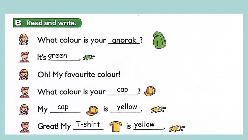 Unit 14 What colour is your T-shirt? Lesson 3 课件(共23张PPT)