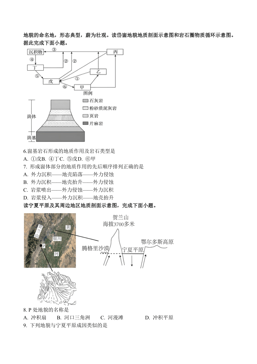 吉林省洮南市第一中学2023-2024学年高二上学期期中考试地理试卷（含答案）