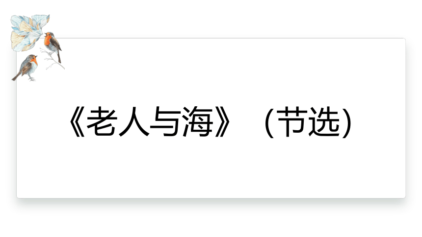 10《老人与海》（节选） 课件(共14张PPT) 2023-2024学年高二语文统编版选择性必修上册