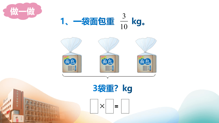 人教版六年级上册数学分数乘法例1例2课件(共27张PPT)