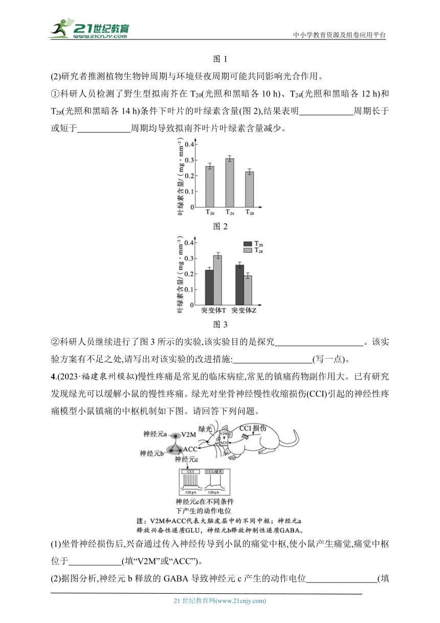 【备考2024】高中生物二轮专题练习  7.实验设计与分析（含解析）