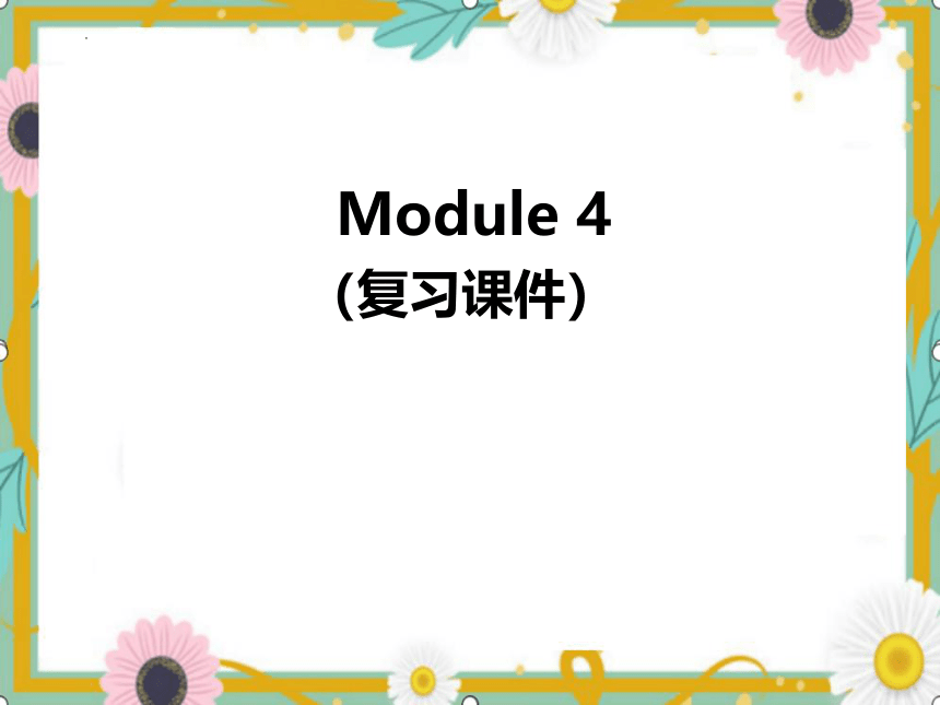 Module4（复习课件）-2023-2024学年六年级英语上册期末核心考点集训（外研版三起）(共48张PPT)
